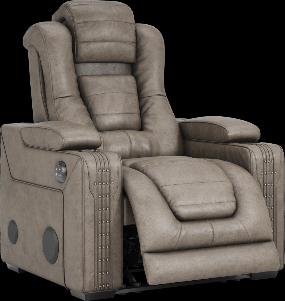 Eric Church Highway To Home Chief Taupe 8 Pc Dual Power Reclining Living Room - Thumbnail - Image 26