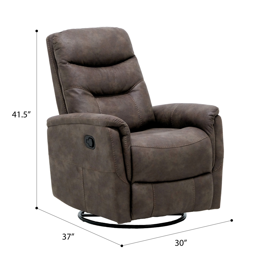 Chierii Brown Glider Recliner - Thumbnail - Image 6
