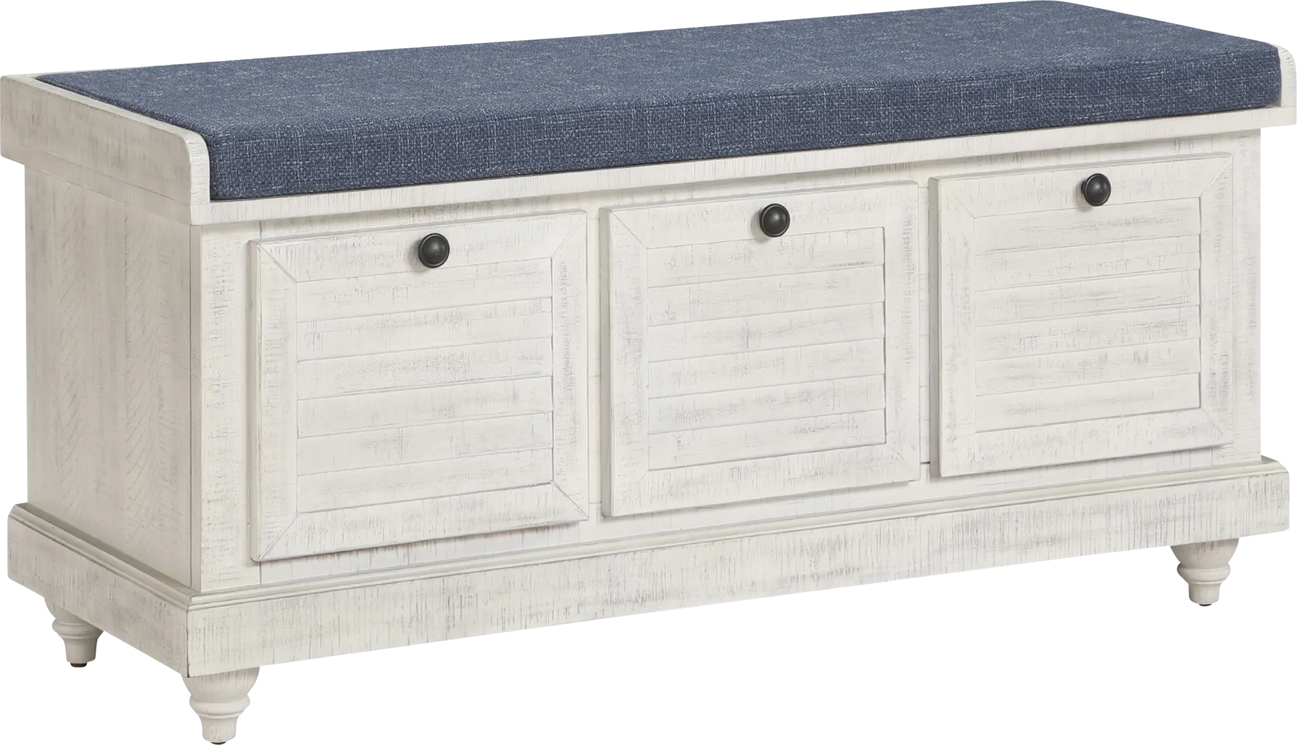 Chikelu White Storage Bench - Thumbnail - Image 1