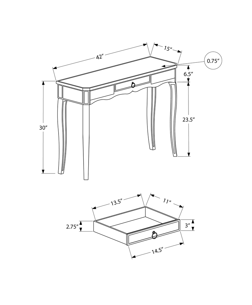 Chilberg Silver Sofa Table - Thumbnail - Image 3