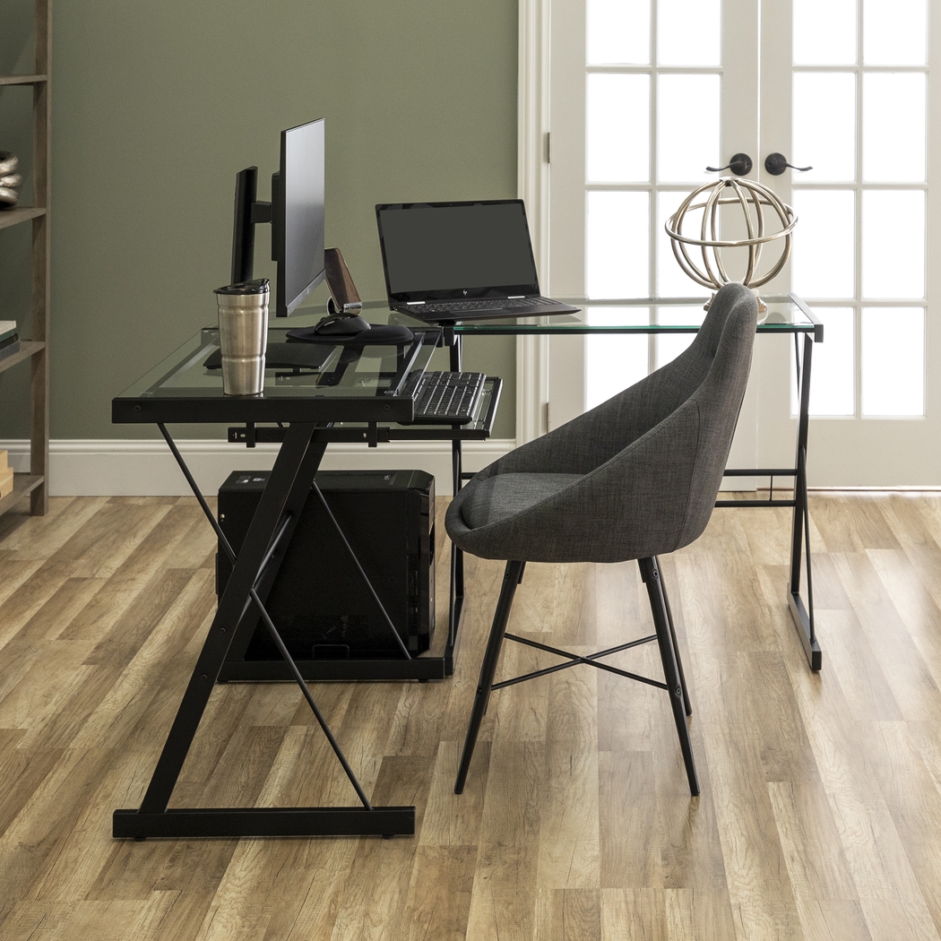 Childerlee Black Desk - Thumbnail - Image 2