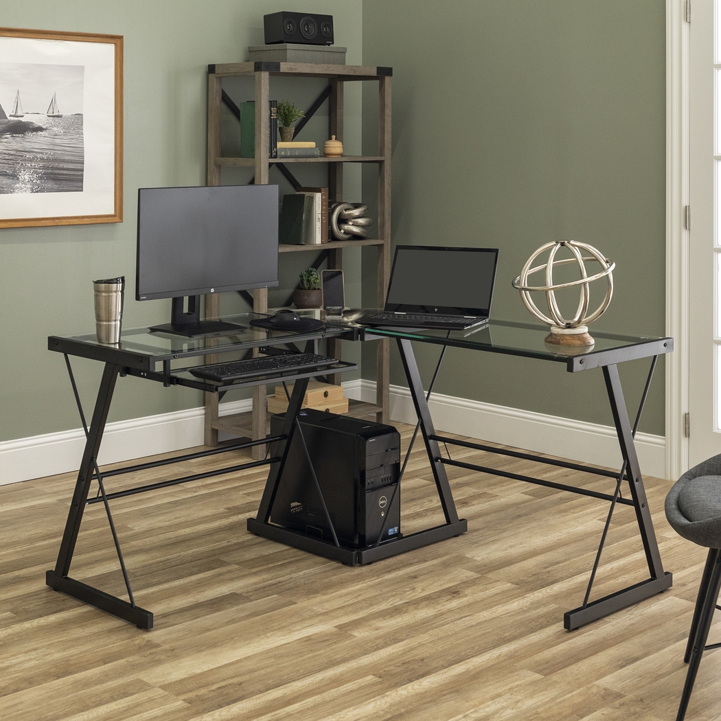 Childerlee Black Desk - Thumbnail - Image 3