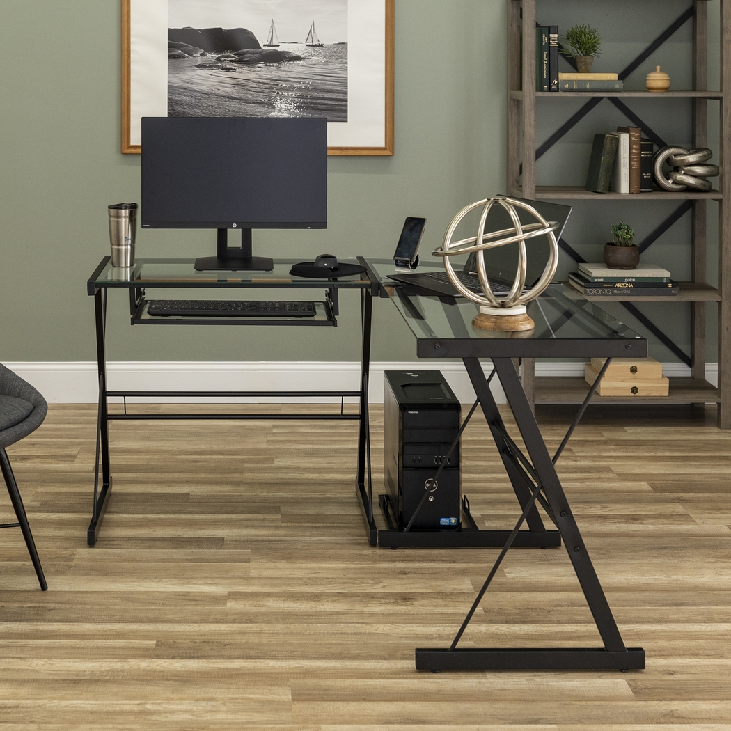 Childerlee Black Desk - Thumbnail - Image 4