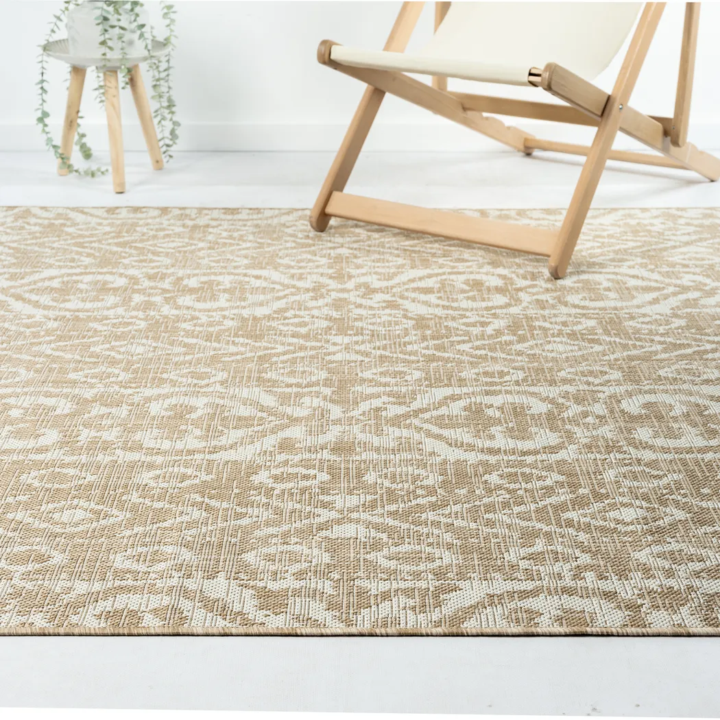 Chiley Beige 6'9 x 9' Indoor,Outdoor Rug - Thumbnail - Image 3