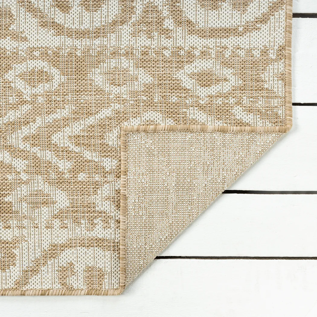 Chiley Beige 6'9 x 9' Indoor,Outdoor Rug - Thumbnail - Image 7