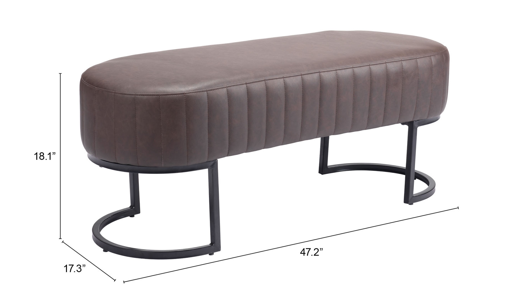 Chilligan Brown Bench - Thumbnail - Image 8