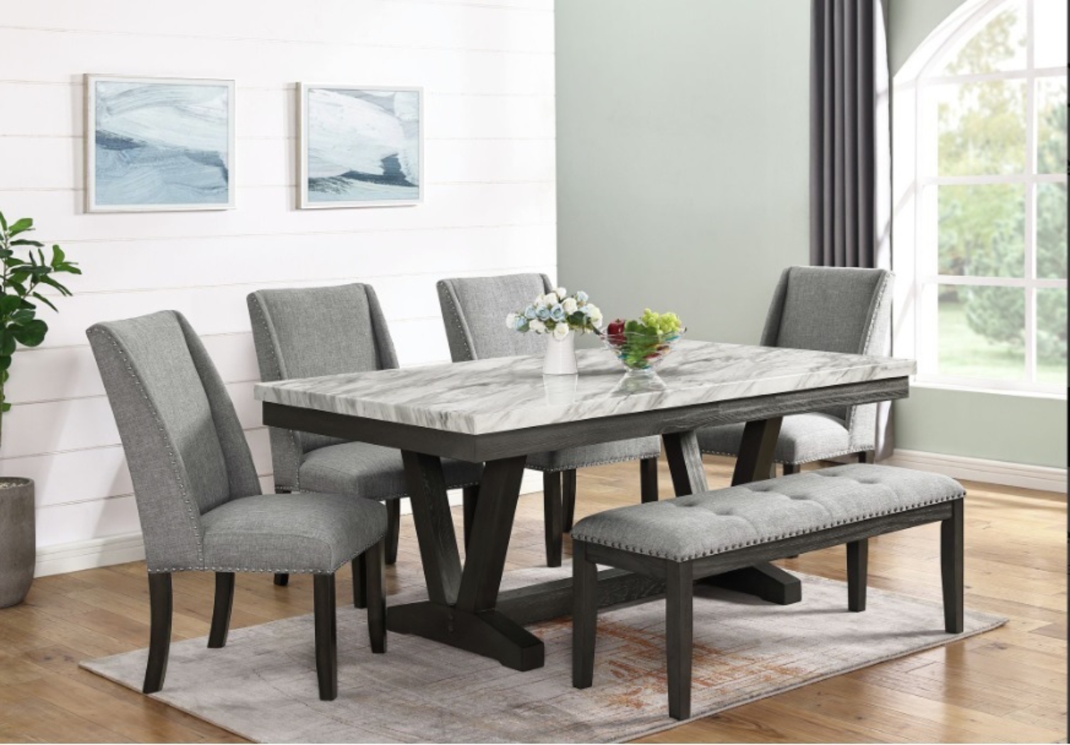 Chinara Charcoal Bench - Thumbnail - Image 2