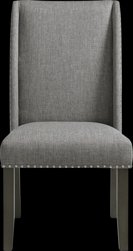 Chinara Charcoal Side Chair, Set of 2 - Thumbnail - Image 2