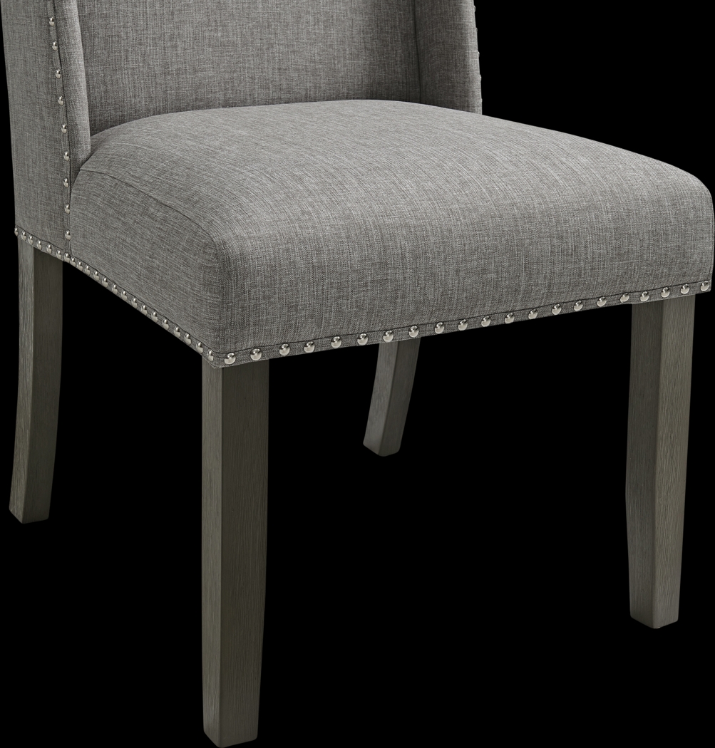 Chinara Charcoal Side Chair, Set of 2 - Thumbnail - Image 3