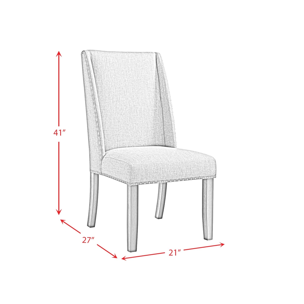 Chinara Charcoal Side Chair, Set of 2 - Thumbnail - Image 7