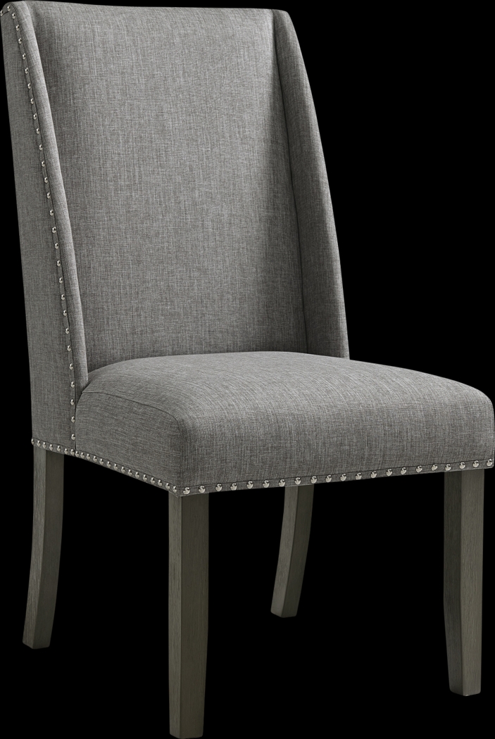 Chinara Charcoal Side Chair, Set of 2 - Thumbnail - Image 8