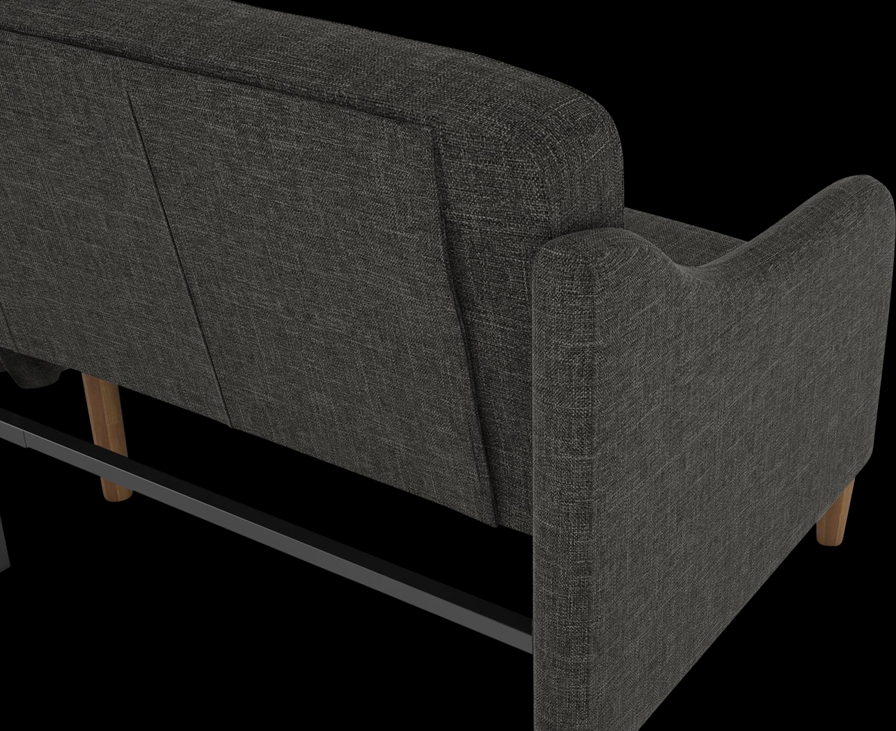 Chinauld II Gray Futon - Thumbnail - Image 11
