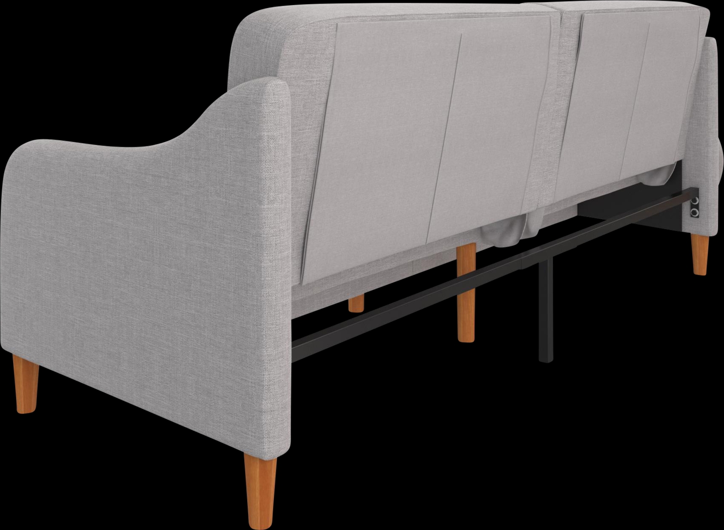 Chinauld II Light Gray Futon - Thumbnail - Image 5