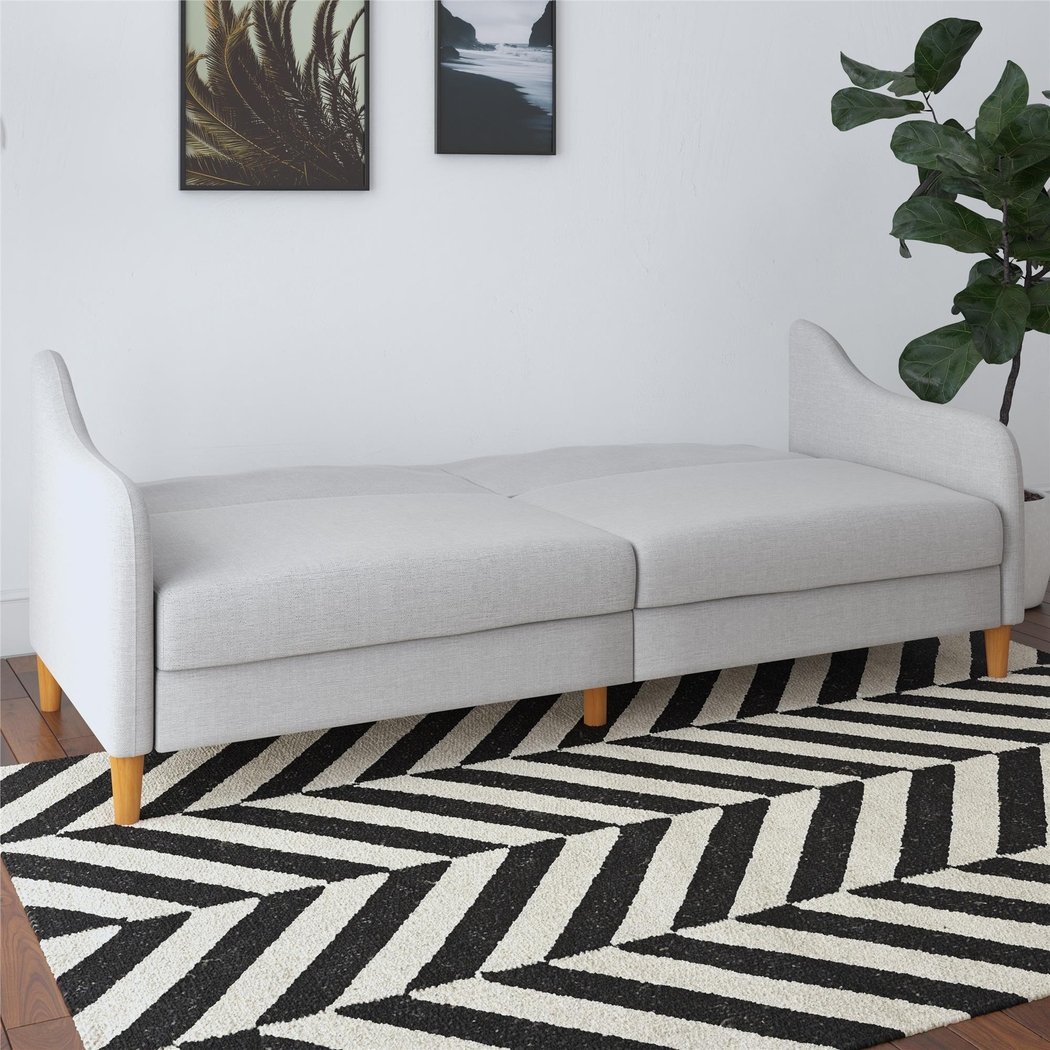 Chinauld II Light Gray Futon - Thumbnail - Image 7