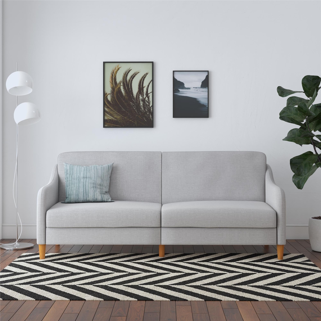 Chinauld II Light Gray Futon - Thumbnail - Image 8