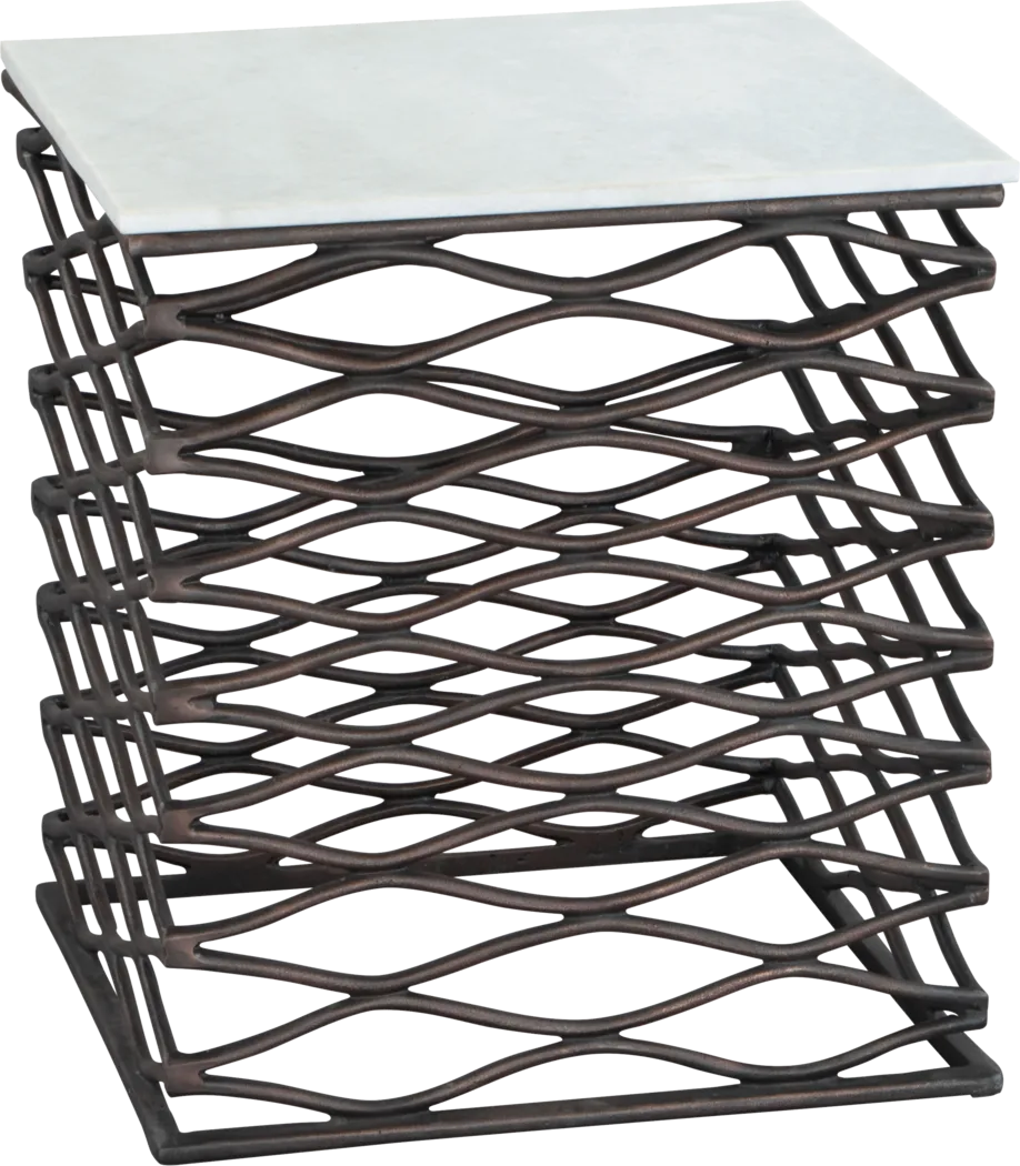 Chiniak White End Table - Thumbnail - Image 1