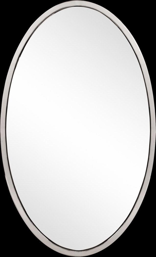 Chintal Silver Oval Mirror - Thumbnail - Image 1