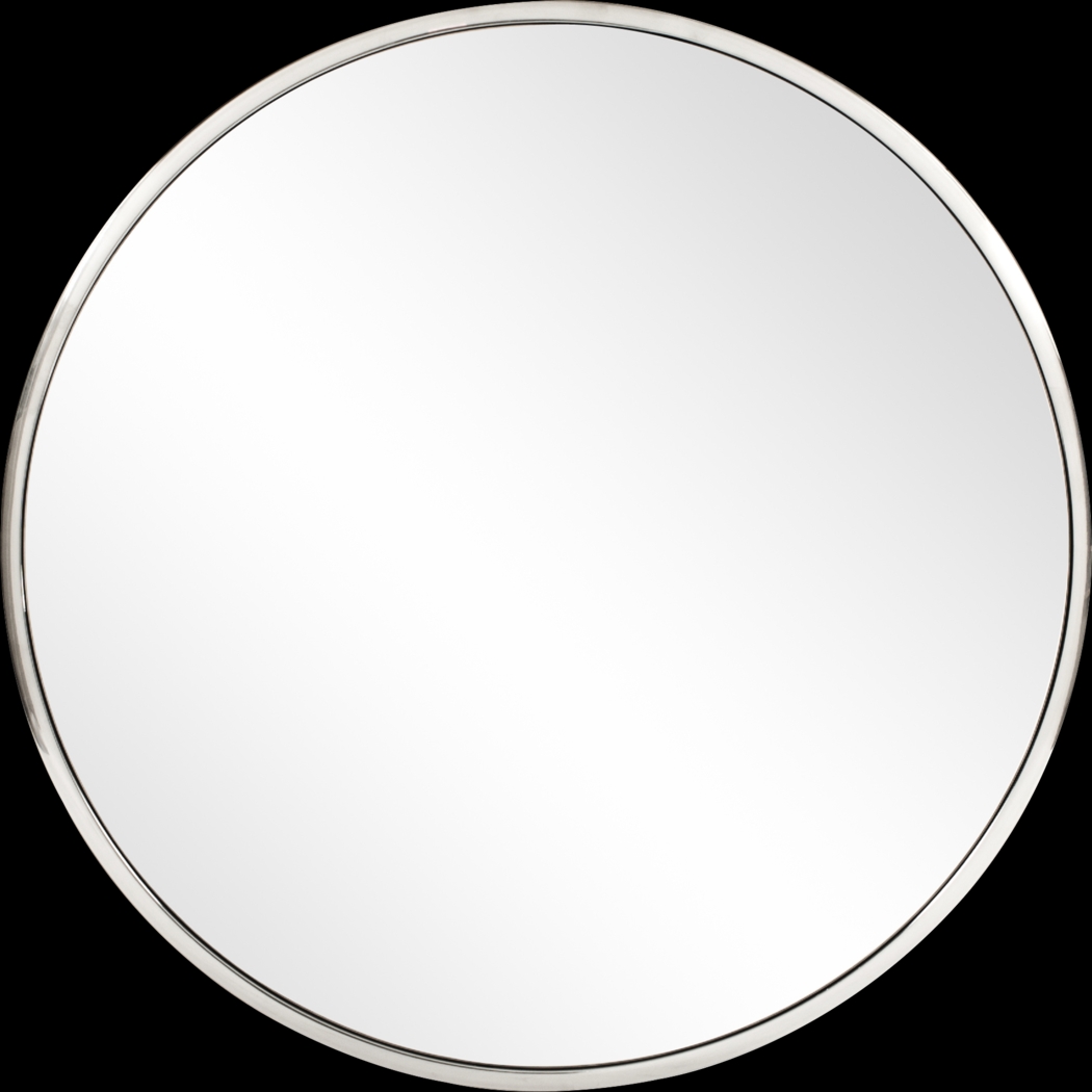 Chintal Silver Round Mirror - Thumbnail - Image 1