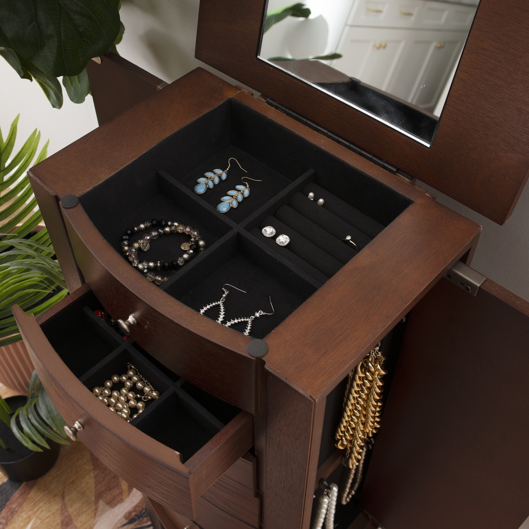 Chipco Brown Jewelry Armoire - Thumbnail - Image 12