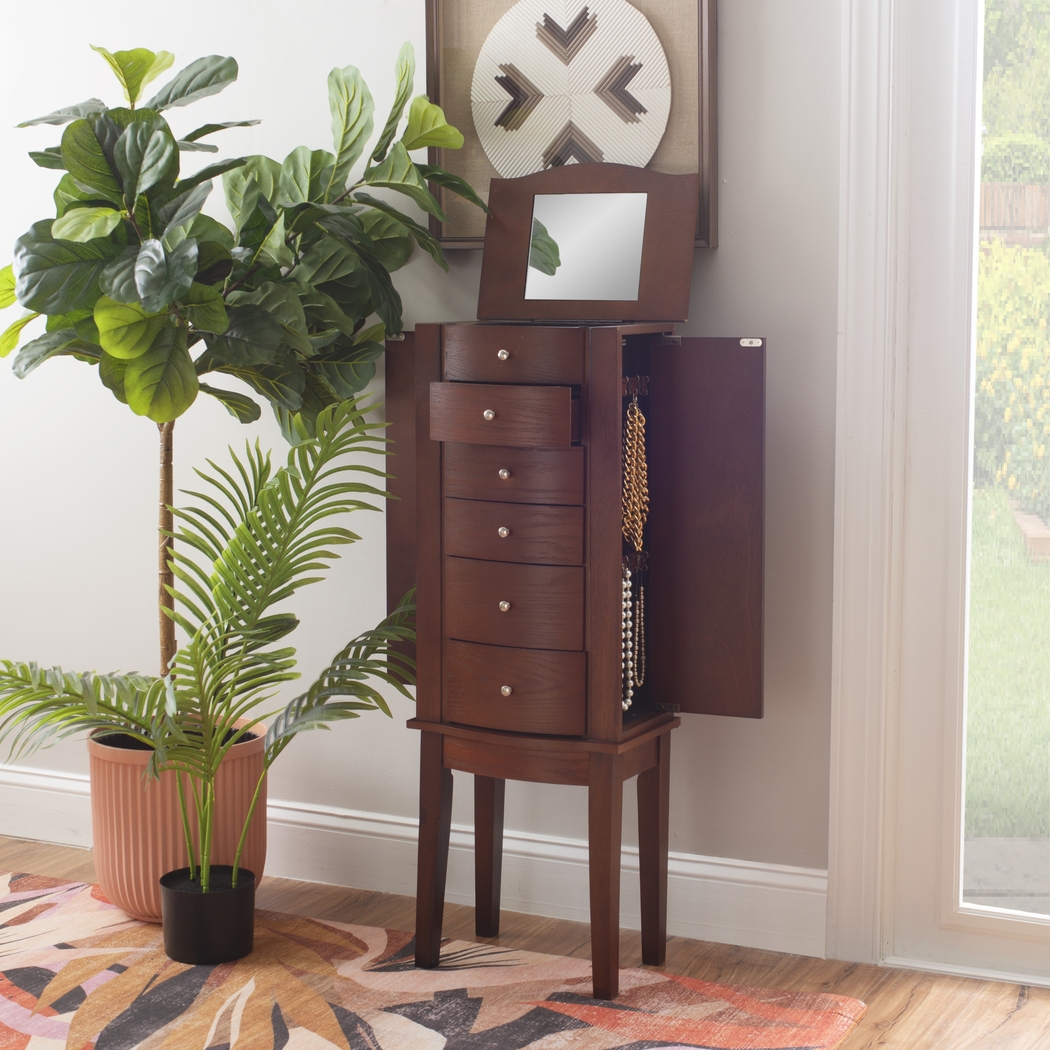Chipco Brown Jewelry Armoire - Thumbnail - Image 3