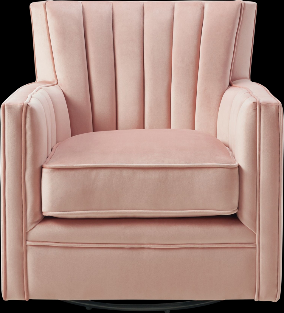 Chippenham Pink Accent Swivel Chair - Thumbnail - Image 5