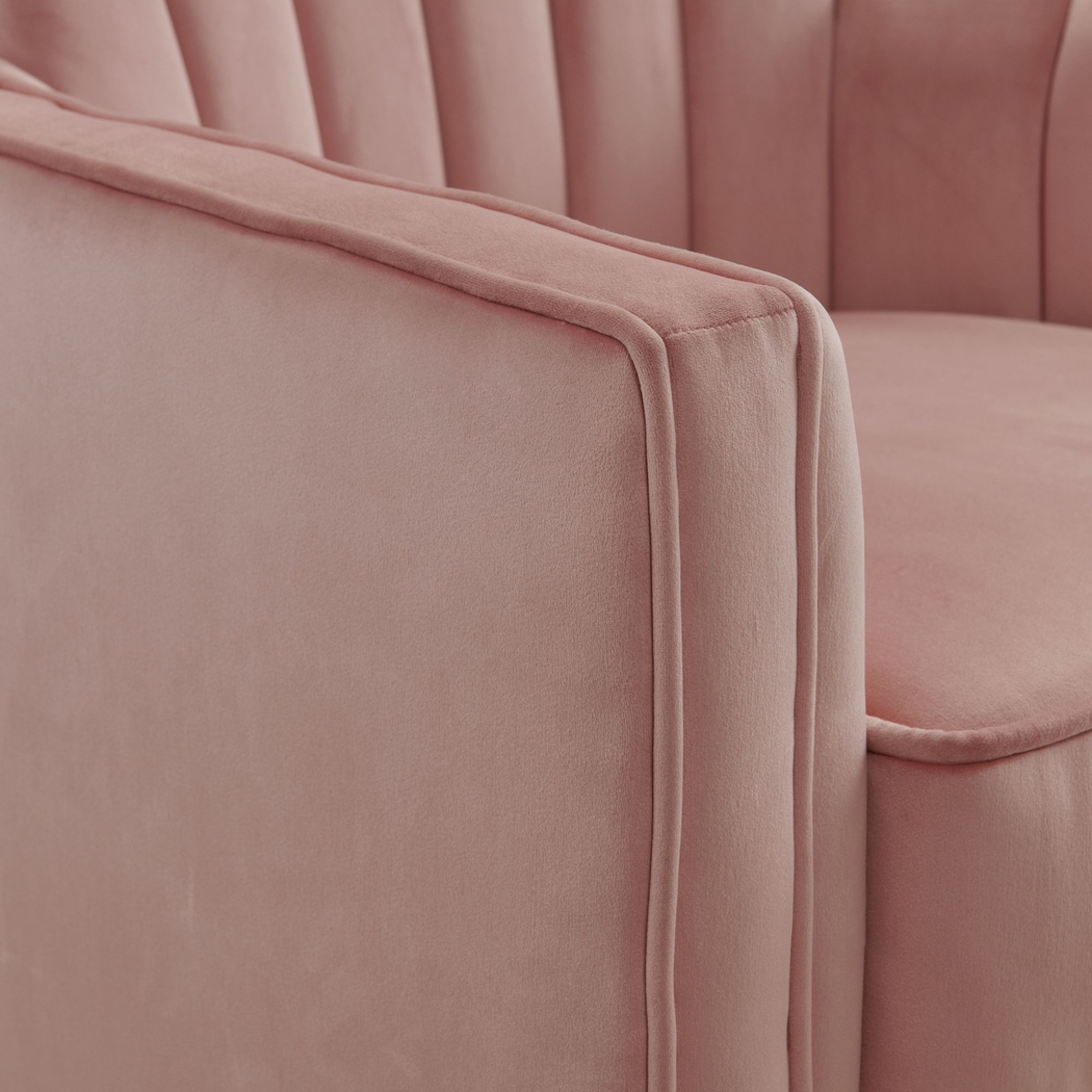 Chippenham Pink Accent Swivel Chair - Thumbnail - Image 6