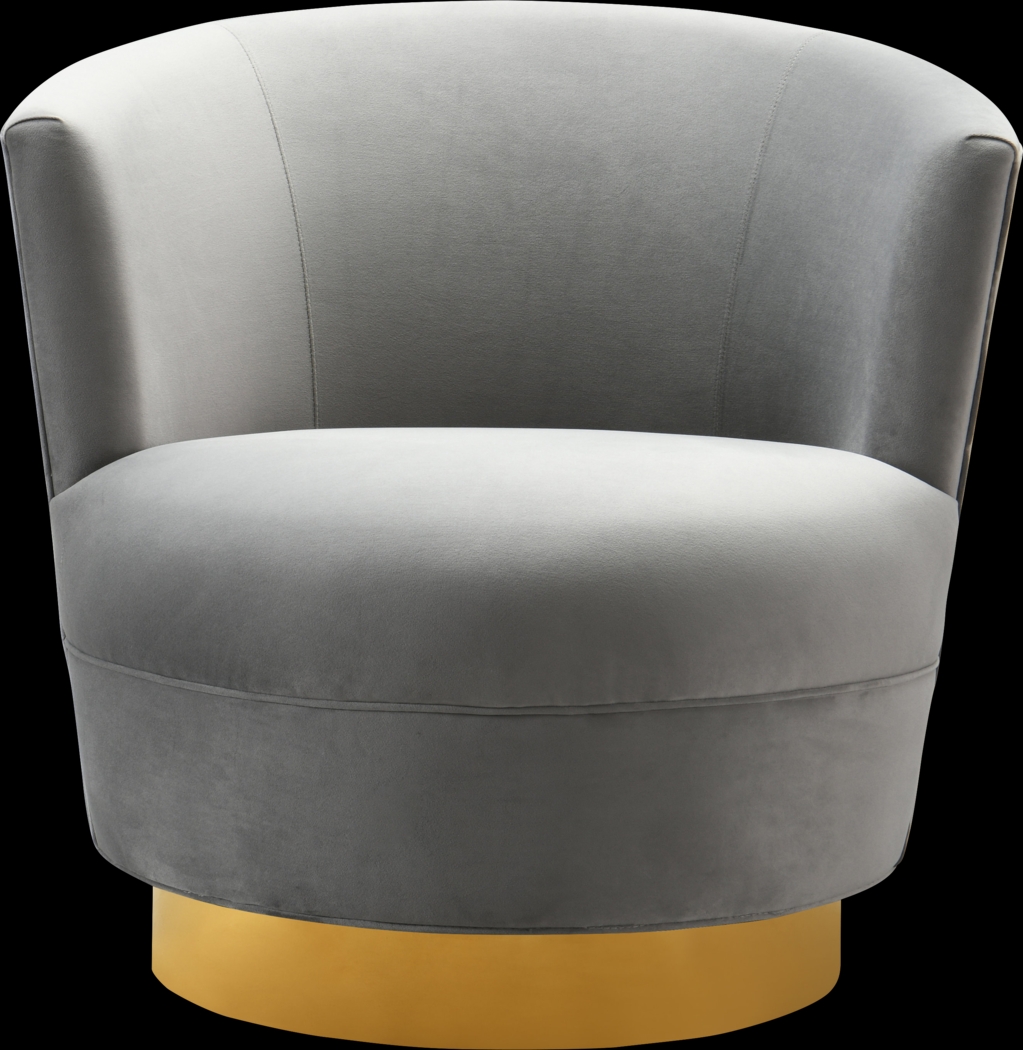 Chisholm Gray Swivel Chair - Thumbnail - Image 2