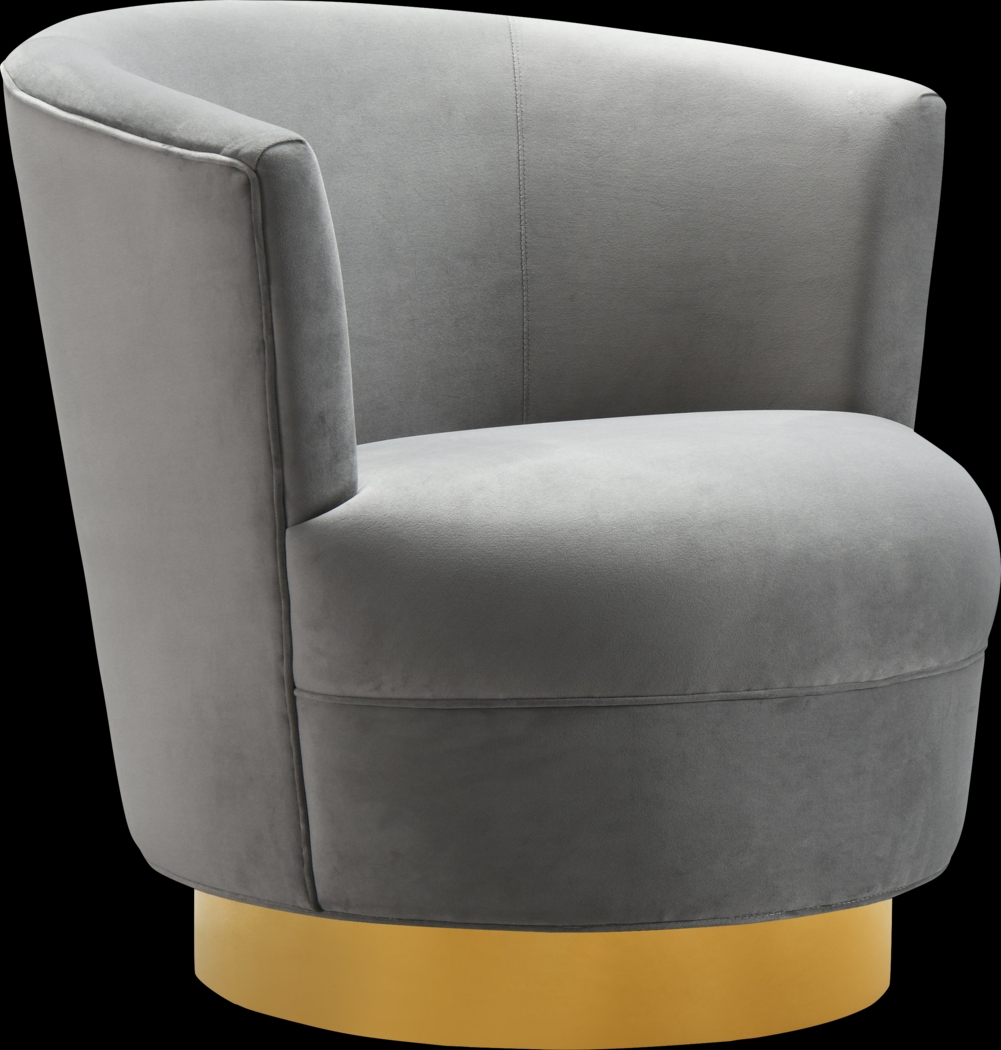 Chisholm Gray Swivel Chair - Thumbnail - Image 1