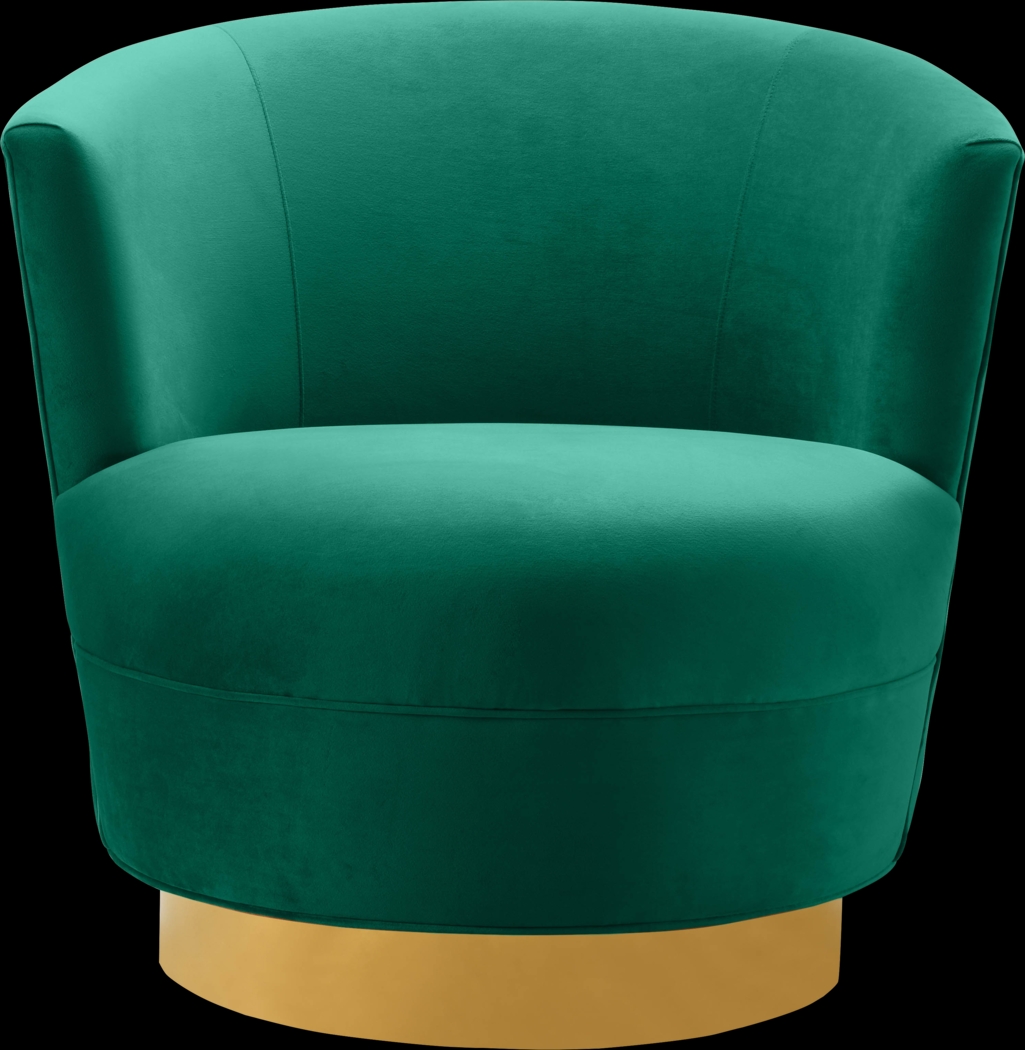 Chisholm Green Swivel Chair - Thumbnail - Image 2
