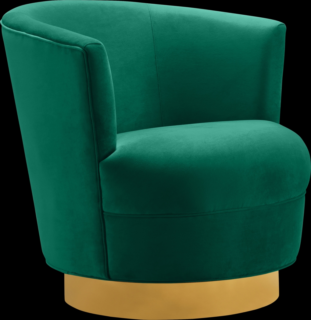 Chisholm Green Swivel Chair - Thumbnail - Image 1