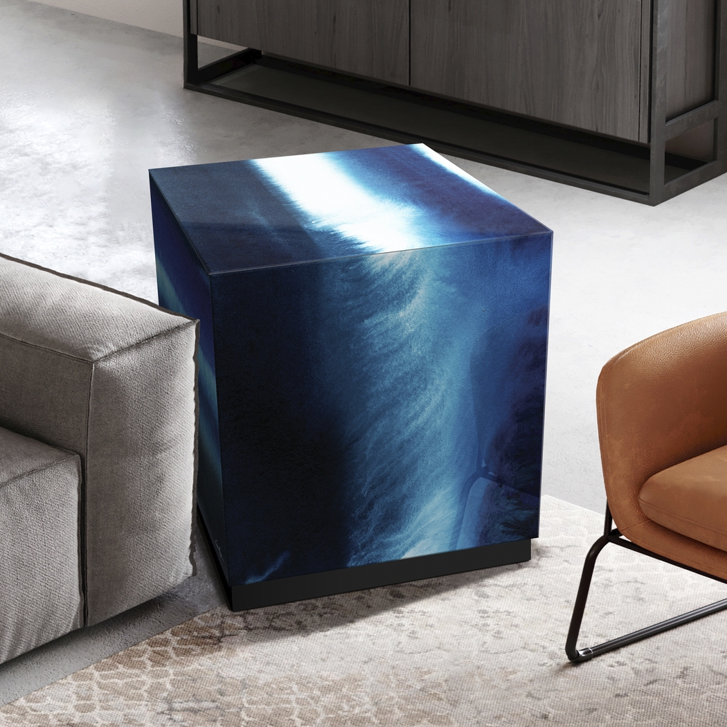 Chivira Blue Accent Table - Thumbnail - Image 4