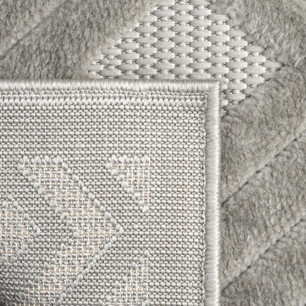 Chivons Gray 5' x 7' Indoor,Outdoor Rug - Thumbnail - Image 8