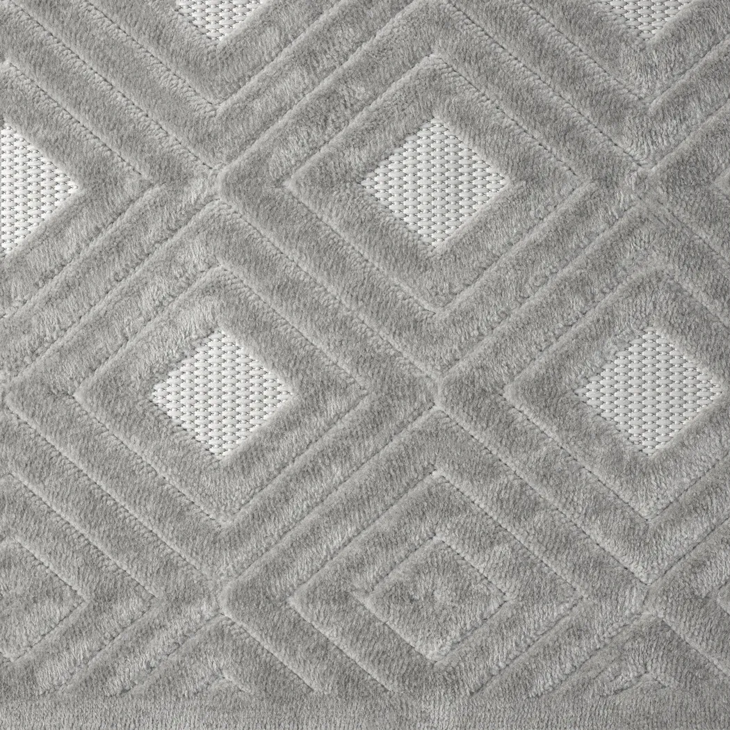 Chivons Gray 5' x 7' Indoor,Outdoor Rug - Thumbnail - Image 9