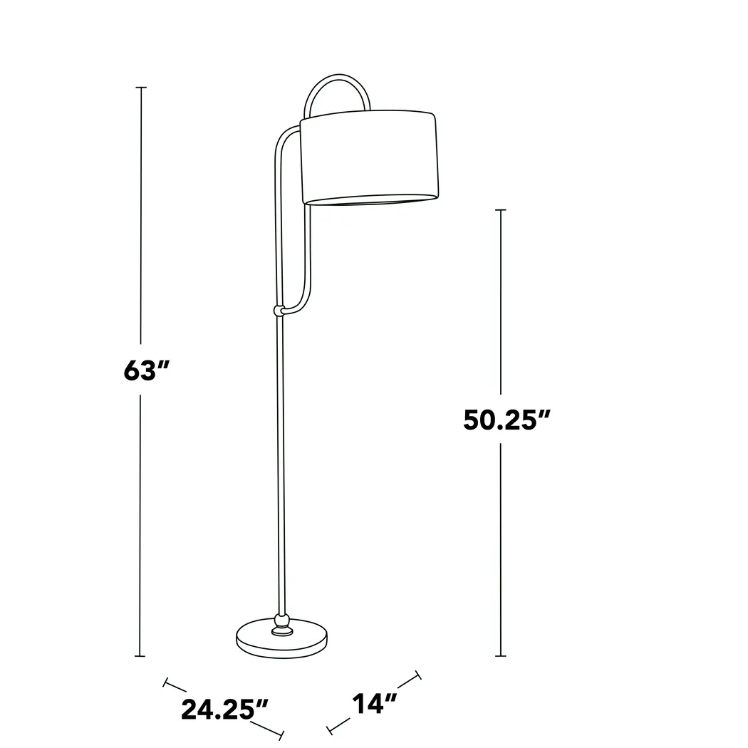 Chope Club Gold Floor Lamp - Thumbnail - Image 16
