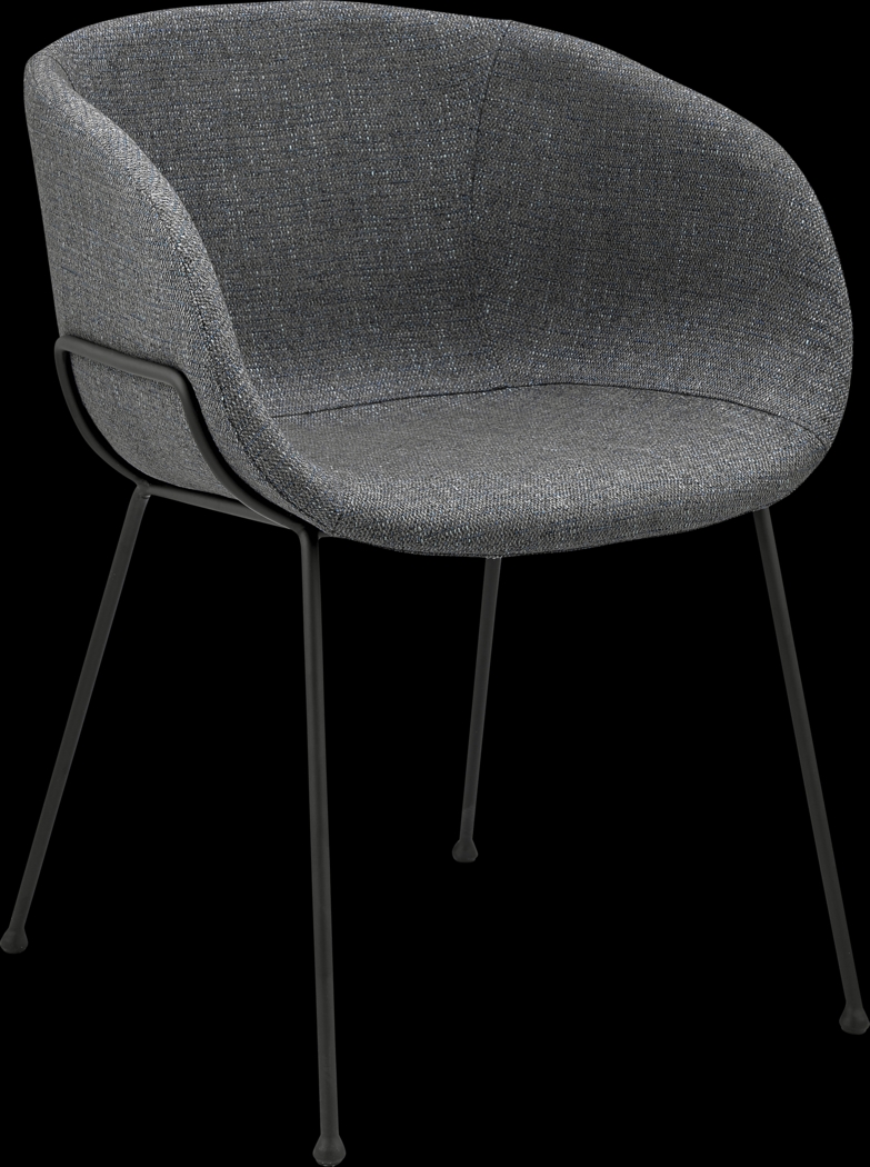 Choupique Blue Arm Chair, Set of 2 - Thumbnail - Image 5