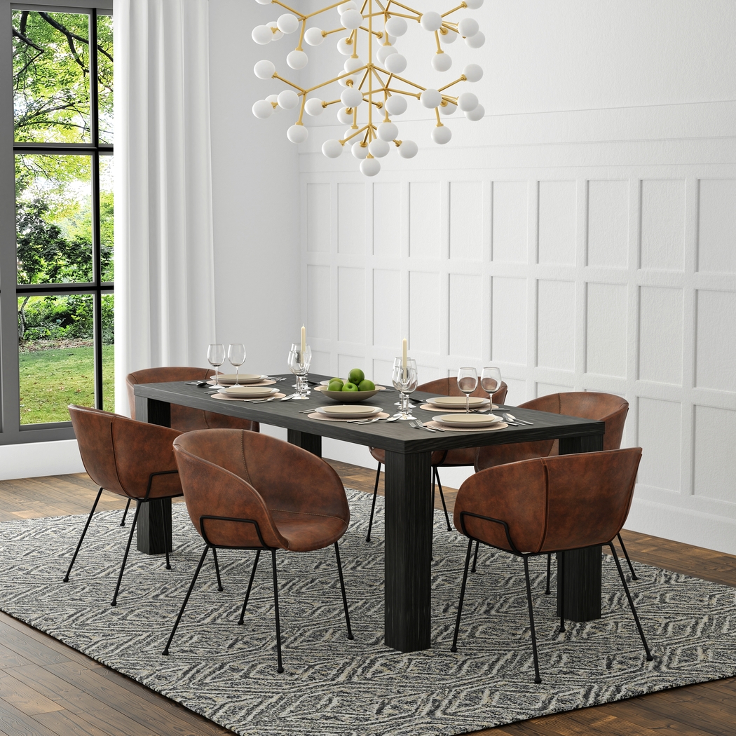 Choupique Brown Arm Chair, Set of 2 - Thumbnail - Image 3