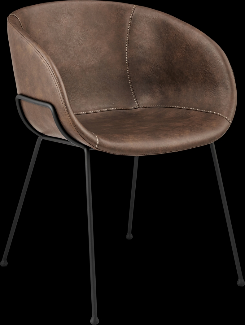 Choupique Brown Arm Chair, Set of 2 - Thumbnail - Image 5