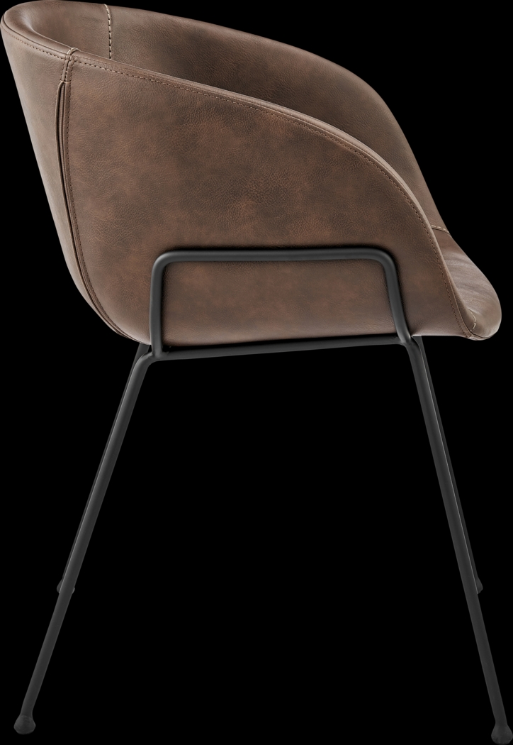 Choupique Brown Arm Chair, Set of 2 - Thumbnail - Image 6