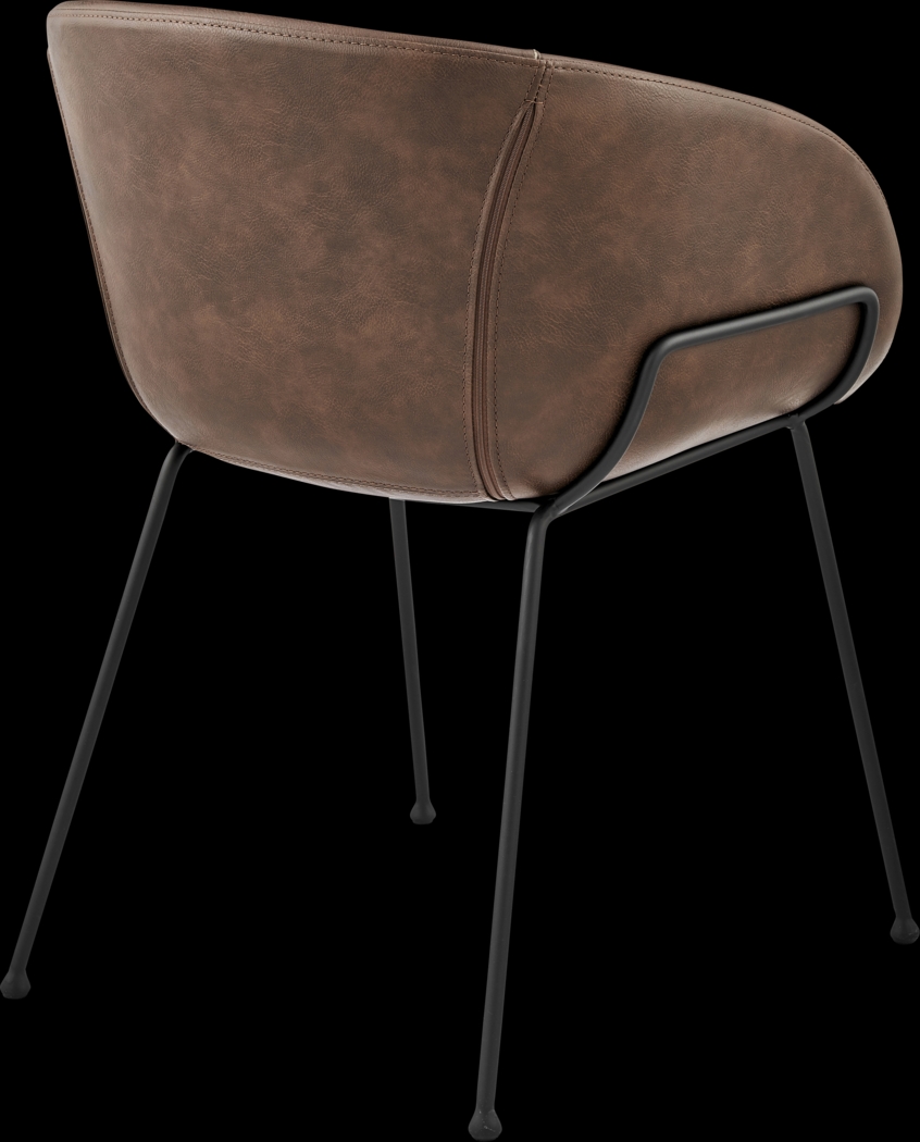 Choupique Brown Arm Chair, Set of 2 - Thumbnail - Image 7