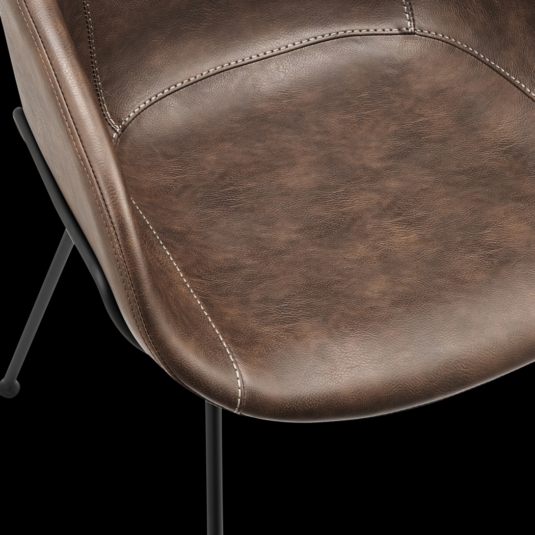 Choupique Brown Arm Chair, Set of 2 - Thumbnail - Image 9