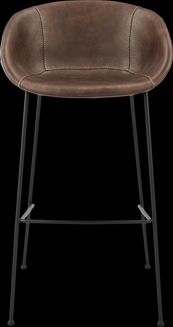 Choupique Brown Barstool, Set of 2 - Thumbnail - Image 3