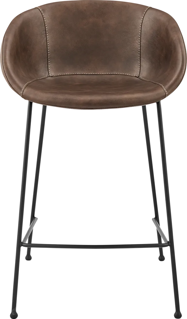 Choupique Brown Counter Stool, Set of 2 - Thumbnail - Image 2