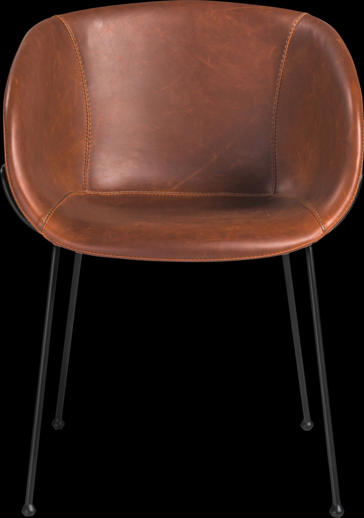 Choupique Dark Brown Arm Chair, Set of 2 - Thumbnail - Image 2