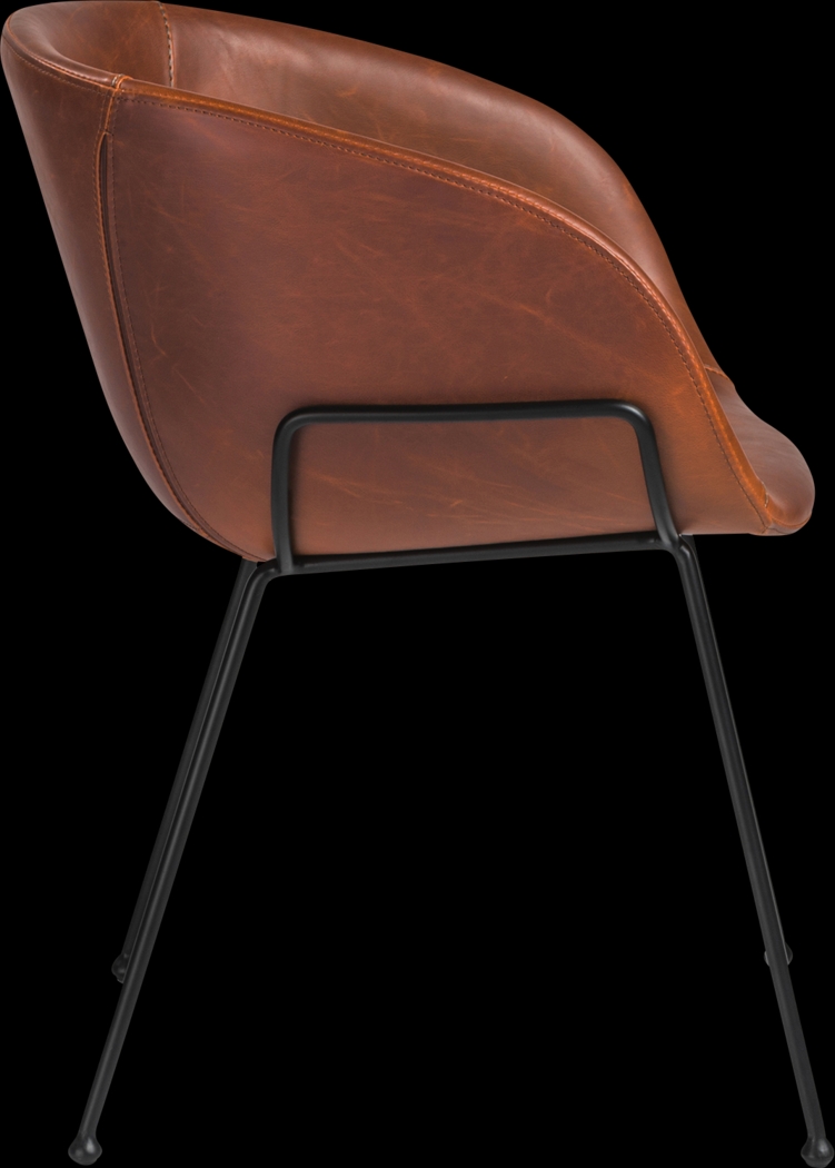 Choupique Dark Brown Arm Chair, Set of 2 - Thumbnail - Image 4