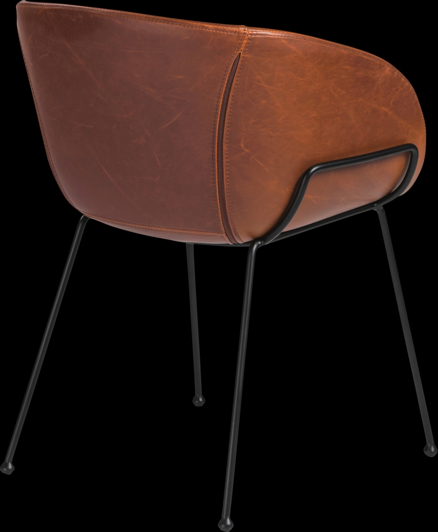 Choupique Dark Brown Arm Chair, Set of 2 - Thumbnail - Image 5