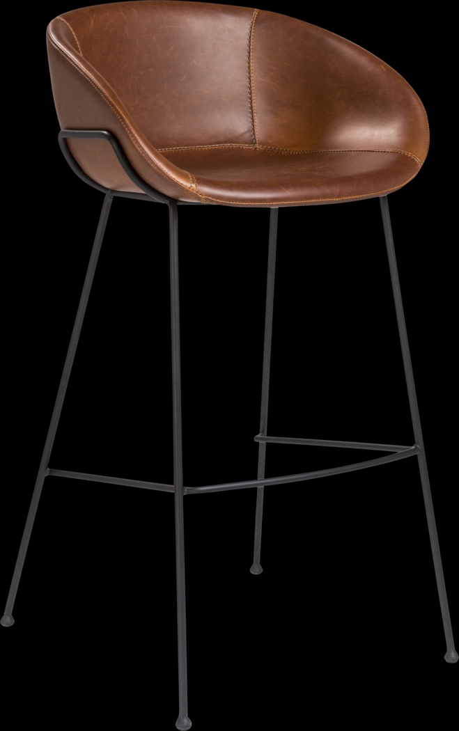 Choupique Dark Brown Barstool, Set of 2 - Thumbnail - Image 4