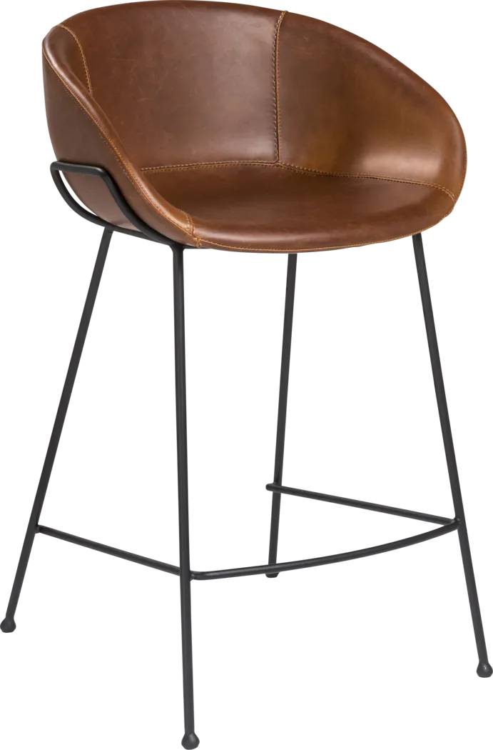 Choupique Dark Brown Counter Stool, Set of 2 - Thumbnail - Image 3