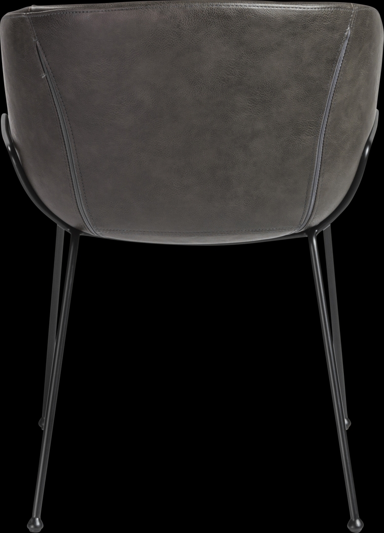 Choupique Dark Gray Arm Chair, Set of 2 - Thumbnail - Image 6