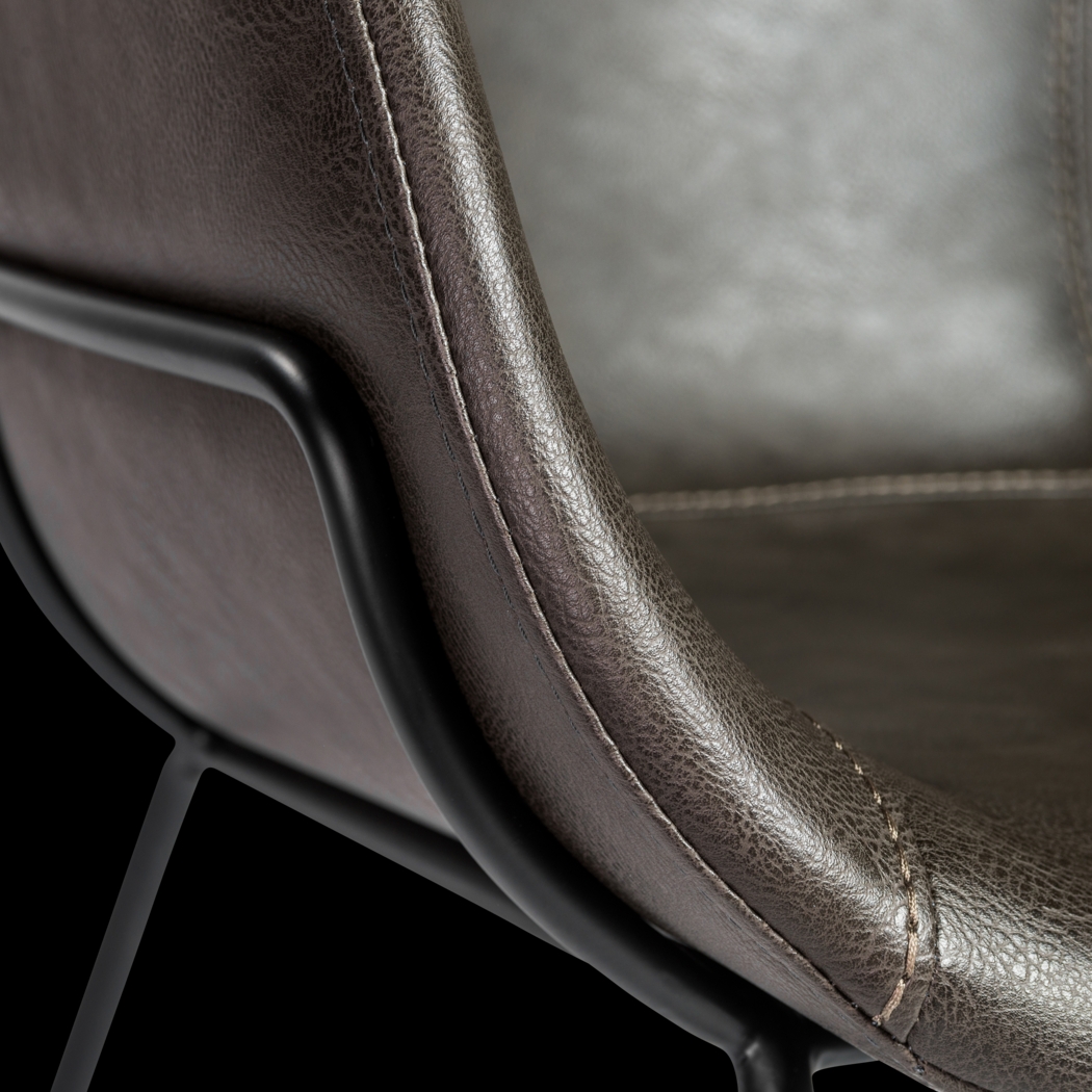 Choupique Dark Gray Arm Chair, Set of 2 - Thumbnail - Image 8