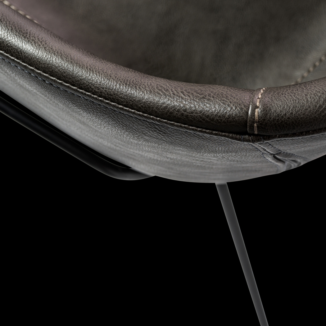 Choupique Dark Gray Arm Chair, Set of 2 - Thumbnail - Image 9